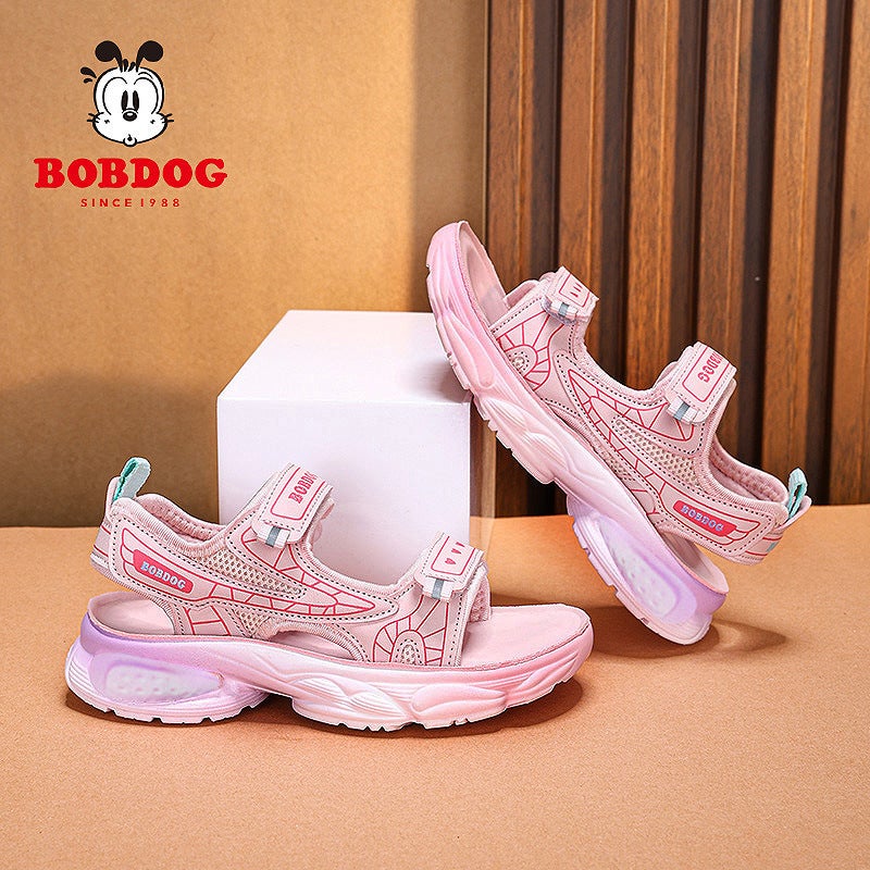 Babu Bean Girls Sandals 2025 Summer Children Soft Sole Non-Slip Beach Shoes Girls Fashion Sports Princess Shoes - Image 3