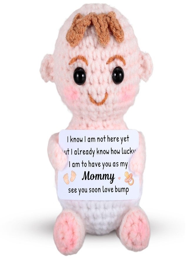NUBARKO New Mom Gifts for Women First Mothers Day Mommy Gifts for New Mom Crochet Pregnancy Moms to Be Gift for Expecting Moms Women Wife Emotional Support Crochet Pregnancy Announcement from Baby Husband - Image 1