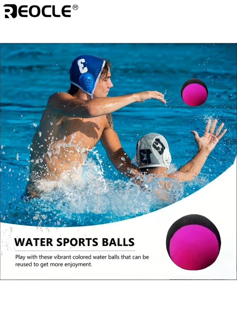 REOCLE 2PCS Durable Floating Water Balls with Elastic Soft Design Lightweight Beach Ball with Bouncy Construction for Pool Beach Outdoor Activities - Image 5