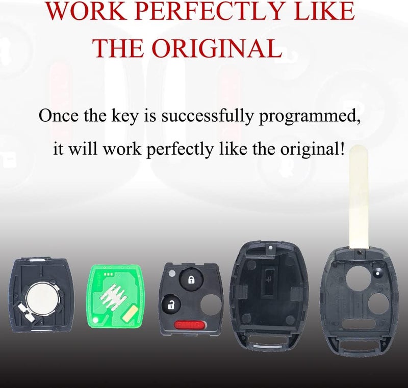 MechanMagic Key Fob Replacement Fits for Honda Ridgeline 2006-2014 / FIT 2008 / Odyssey 2005-2010 (FCC ID:OUCG8D-380H-A) Keyless Entry Remote Control Head Ignition Key PN:35111-SHJ-305 314MHZ 3 Button - Image 5