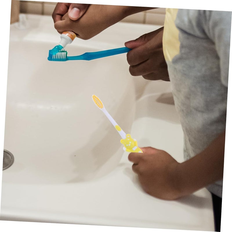 32-Piece Kids Toothbrush Set Boys Toothbrush Soft Bristles Cartoon Animal Design for Boys Girls - Image 3