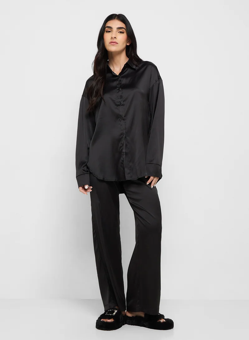 Khizana Loose Fit Top & Pant Pyjama Set
