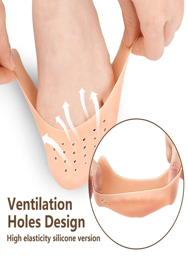 Bmpzery Toe Pads for Pointe Shoes Set (4 Pairs), Breathable Silicone Toe Pads with Holes & Soft Fabric Ballet Toe Pads, Gel Pointe Shoe Toe Pad Cushion Protectors for Dancers & High Heels Relief - Image 3