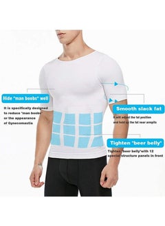 Generic Men’s Sauna Slimming Shirt – Short Sleeve Compression Vest, Waist Trainer, Sweat Enhancing Top for Weight Loss & Body Shaping  - Image 3