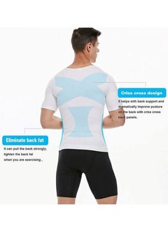 Generic Men’s Sauna Slimming Shirt – Short Sleeve Compression Vest, Waist Trainer, Sweat Enhancing Top for Weight Loss & Body Shaping  - Image 4