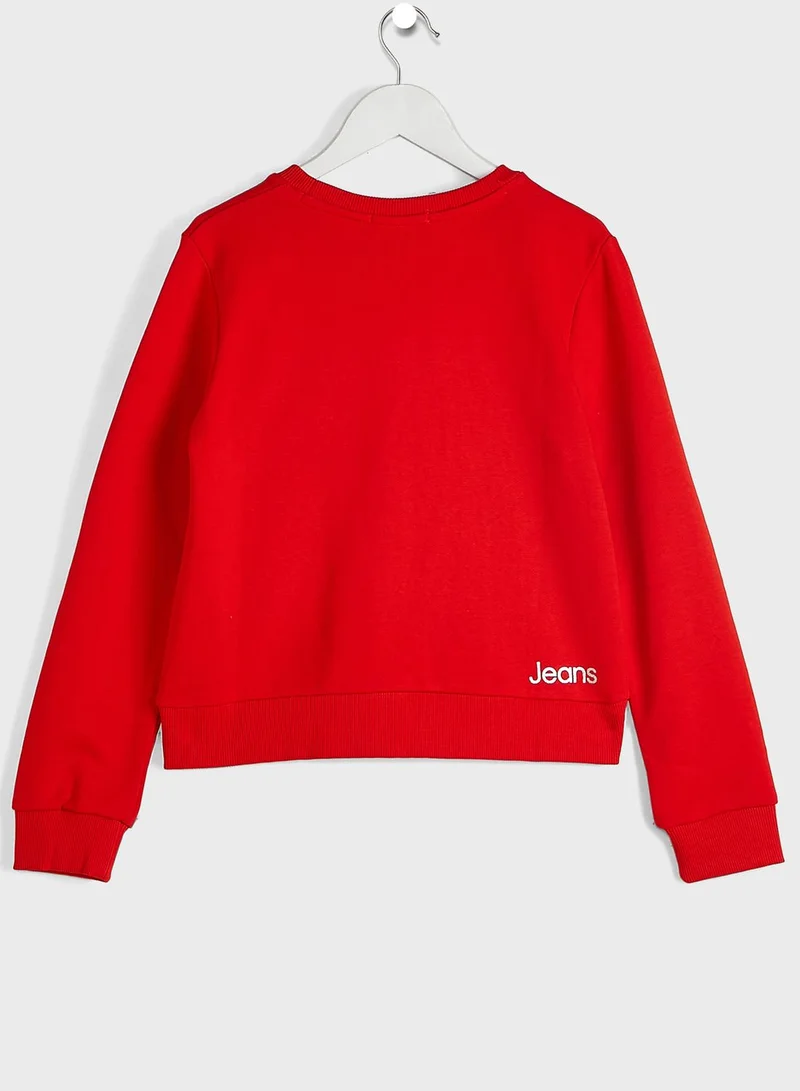 Calvin Klein Jeans Kids Logo Sweatshirt