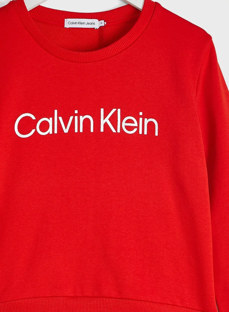 Calvin Klein Jeans Kids Logo Sweatshirt