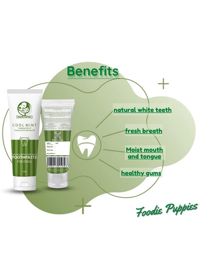 Generic Dog Dental Oral Care Combo Of Toothpaste And Teething Chew Toy - (Golf Ball + Coolmint Toothpaste, 100Gm) Soothing Mix Of Clove And Cinnamon Oil And Hard Chew Toy  - Image 2