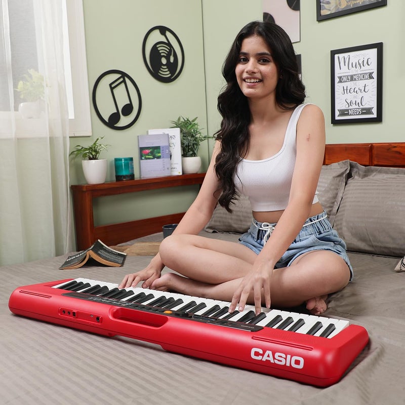 CASIO CT-S200 كاسيوتون 61 مفتاح لوحة مفاتيح محمولة (أحمر) - Image 5