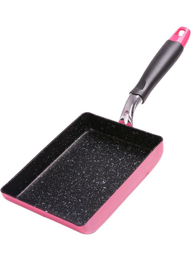 Rectangle Japanese Non-stick Mini Frying Omelette Egg Pan Black/Pink - Image 1