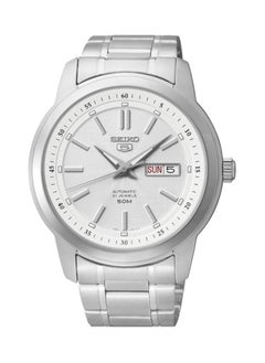 Seiko Mens Automatic Watch with Stainless Steel Bracelet and Silver Dial SNKM83K1