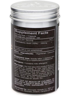 Noomadic Arachidonic Acid (Aa Or Ara), 100 Capsules | 250Mg Each, May Improve Lean Muscle Mass, Power Output And Strength.  - Image 2