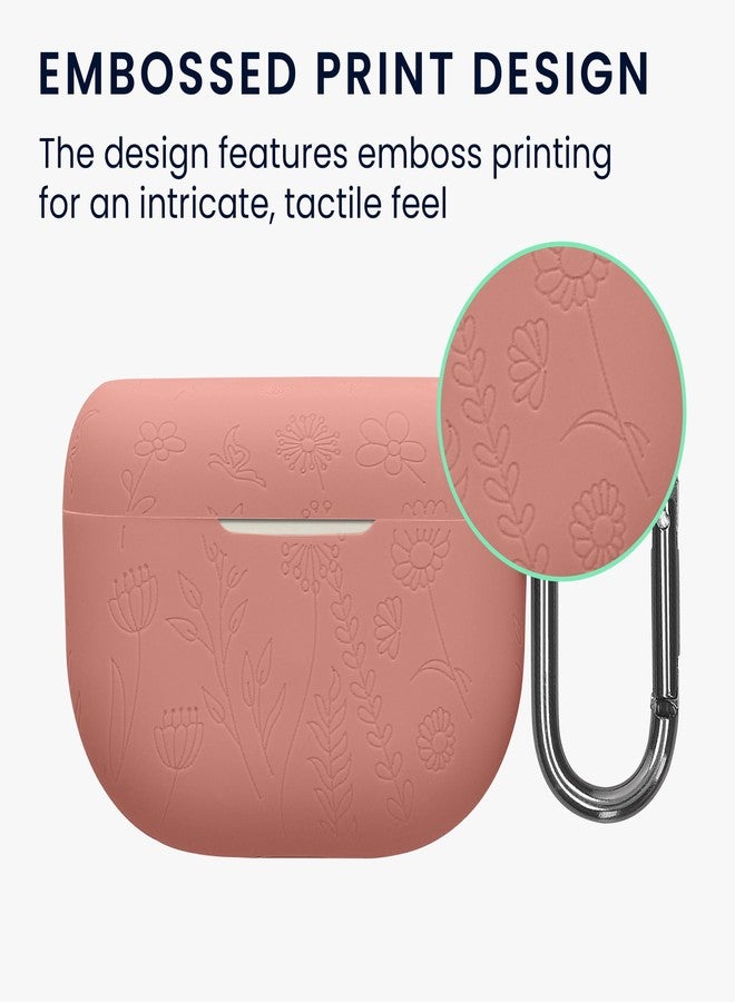 kwmobile Silicone Carry Case Compatible with Jabra Elite 10 / E10 Cover - Embossed Soft Rubber Pouch - Embossed Pattern - Image 3