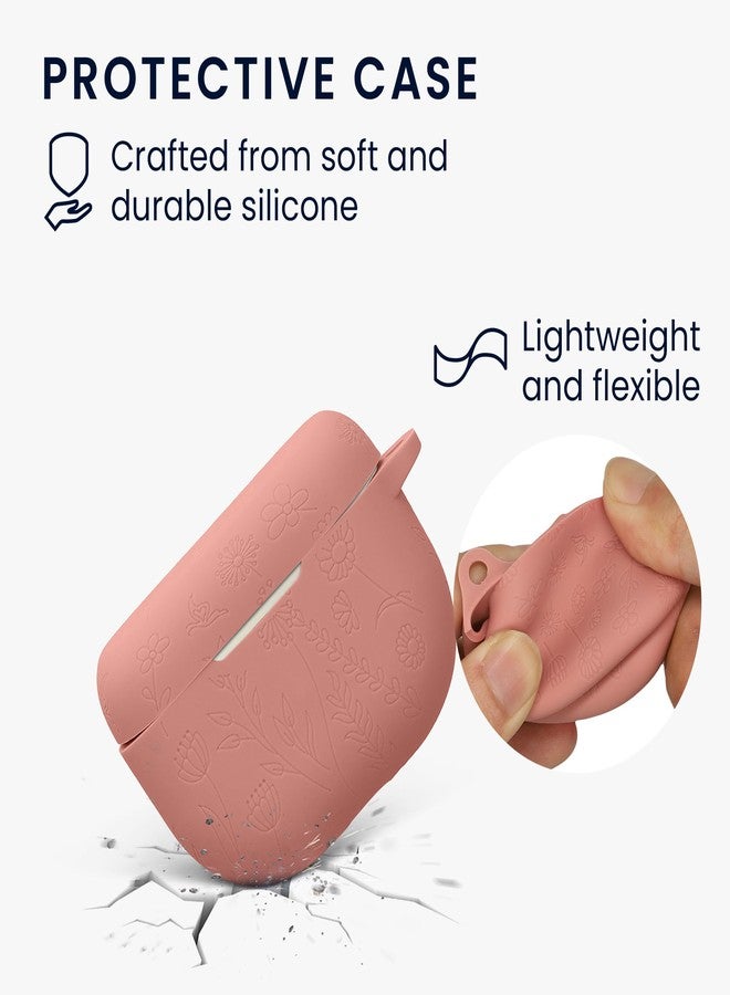 kwmobile Silicone Carry Case Compatible with Jabra Elite 10 / E10 Cover - Embossed Soft Rubber Pouch - Embossed Pattern - Image 5