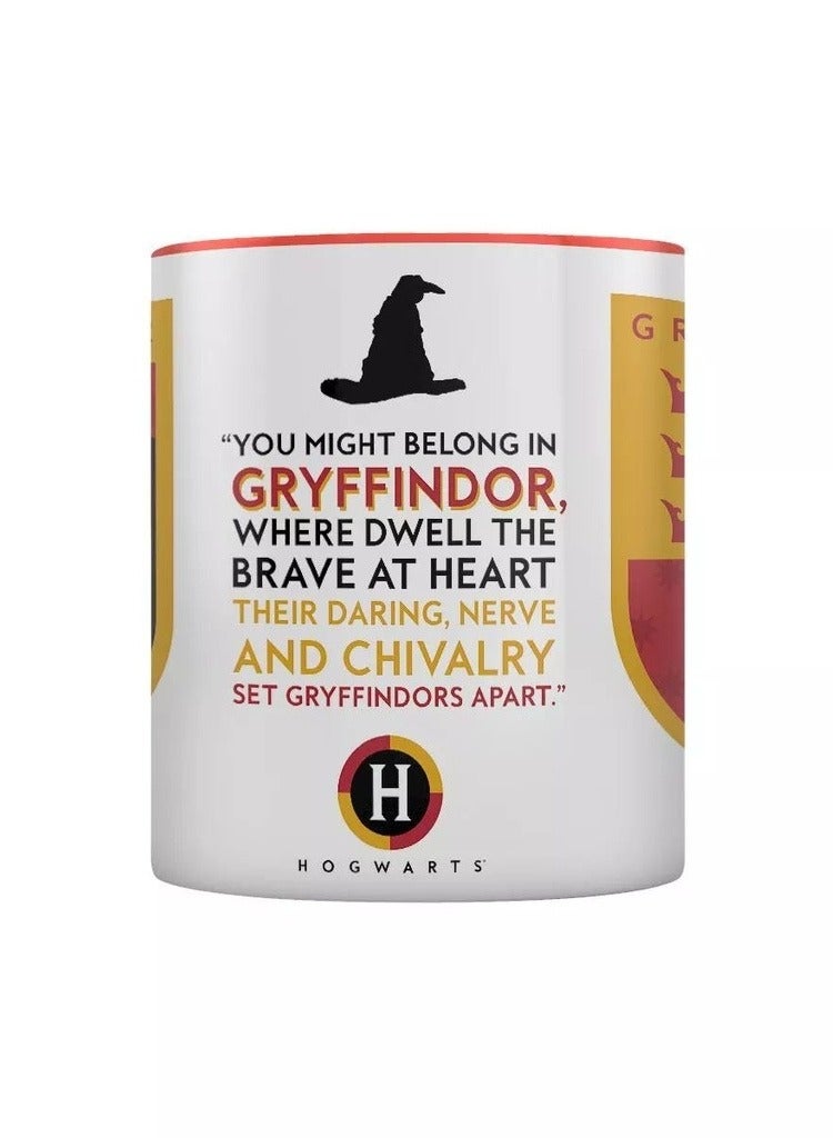 Harry Potter (Gryffindor House Pride) 11oz/315ml Coloured Inner and Handle Ceramic Mug - Image 3