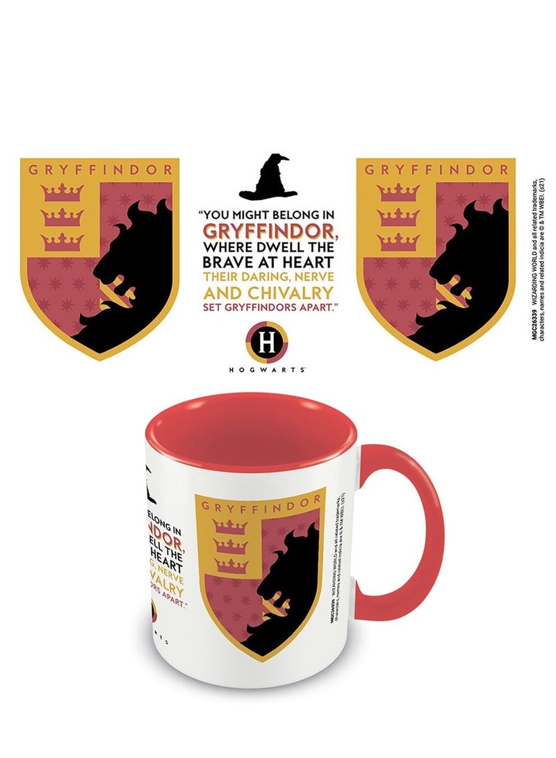 Harry Potter (Gryffindor House Pride) 11oz/315ml Coloured Inner and Handle Ceramic Mug - Image 5