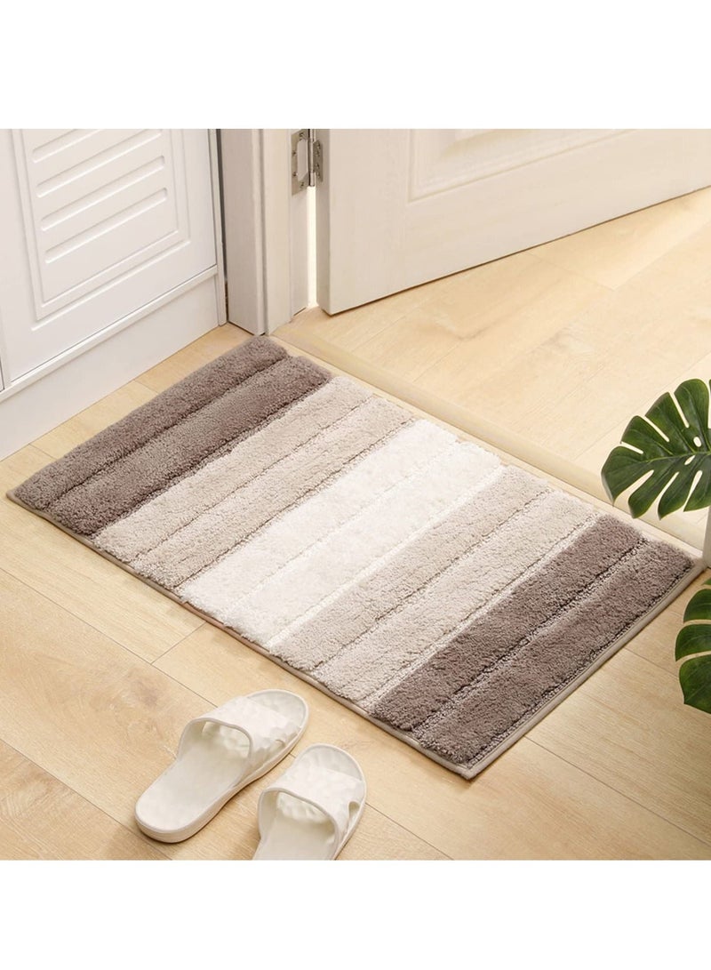 TYCOM Non-Slip Fluffy Soft Plush Microfiber Washable Quick Dry Ultra Bath Mats For Tub Bathroom Rugs Bath Mat  - Image 1