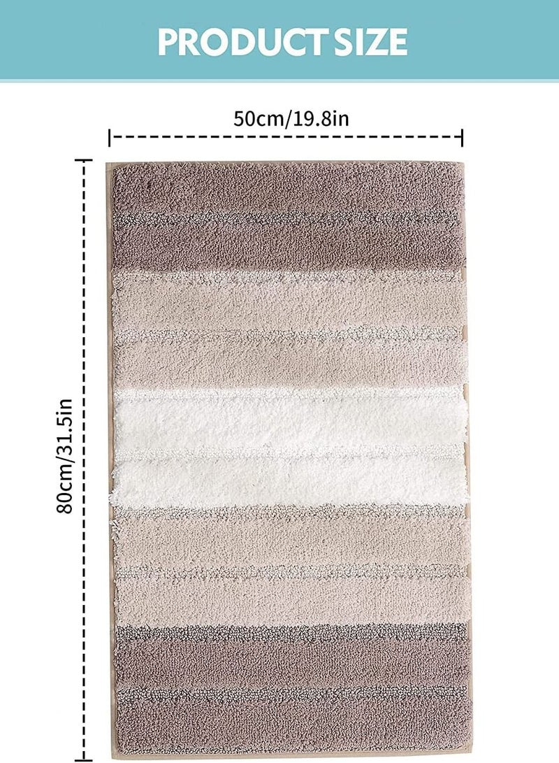 TYCOM Non-Slip Fluffy Soft Plush Microfiber Washable Quick Dry Ultra Bath Mats For Tub Bathroom Rugs Bath Mat  - Image 3