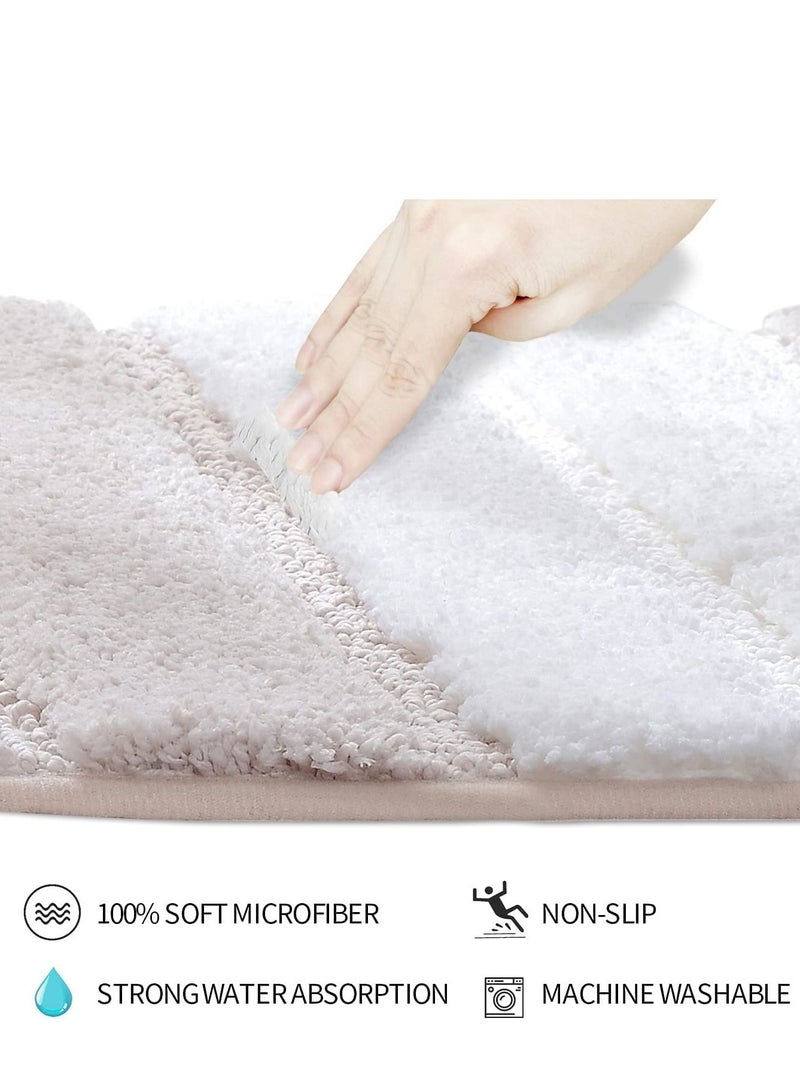 TYCOM Non-Slip Fluffy Soft Plush Microfiber Washable Quick Dry Ultra Bath Mats For Tub Bathroom Rugs Bath Mat  - Image 4