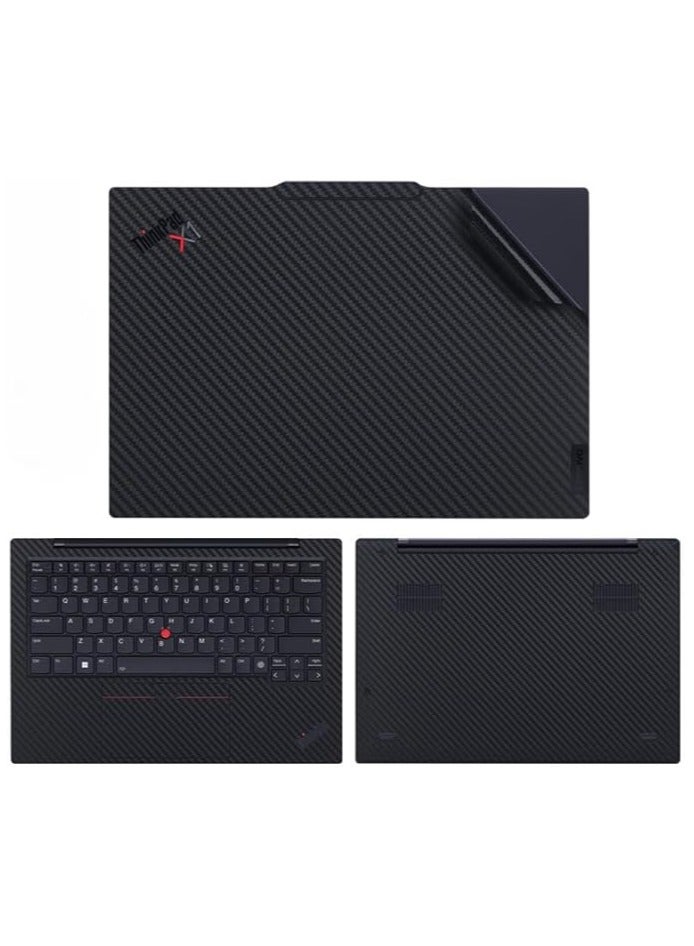General Laptop Decal Cover Compatible with Lenovo Thinkpad X1 Carbon Gen 12 2024 Laptop Notebook Anti-Scratch Sticker Three Sided Notebook Film Laptop Film 