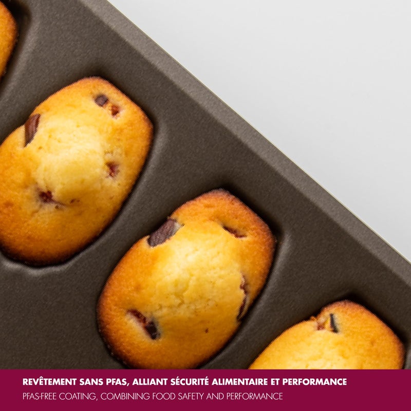 Gobel Non-Stick 12 Madeleines Baking Sheet - 9 1/16" x 8 7/8" - Image 4