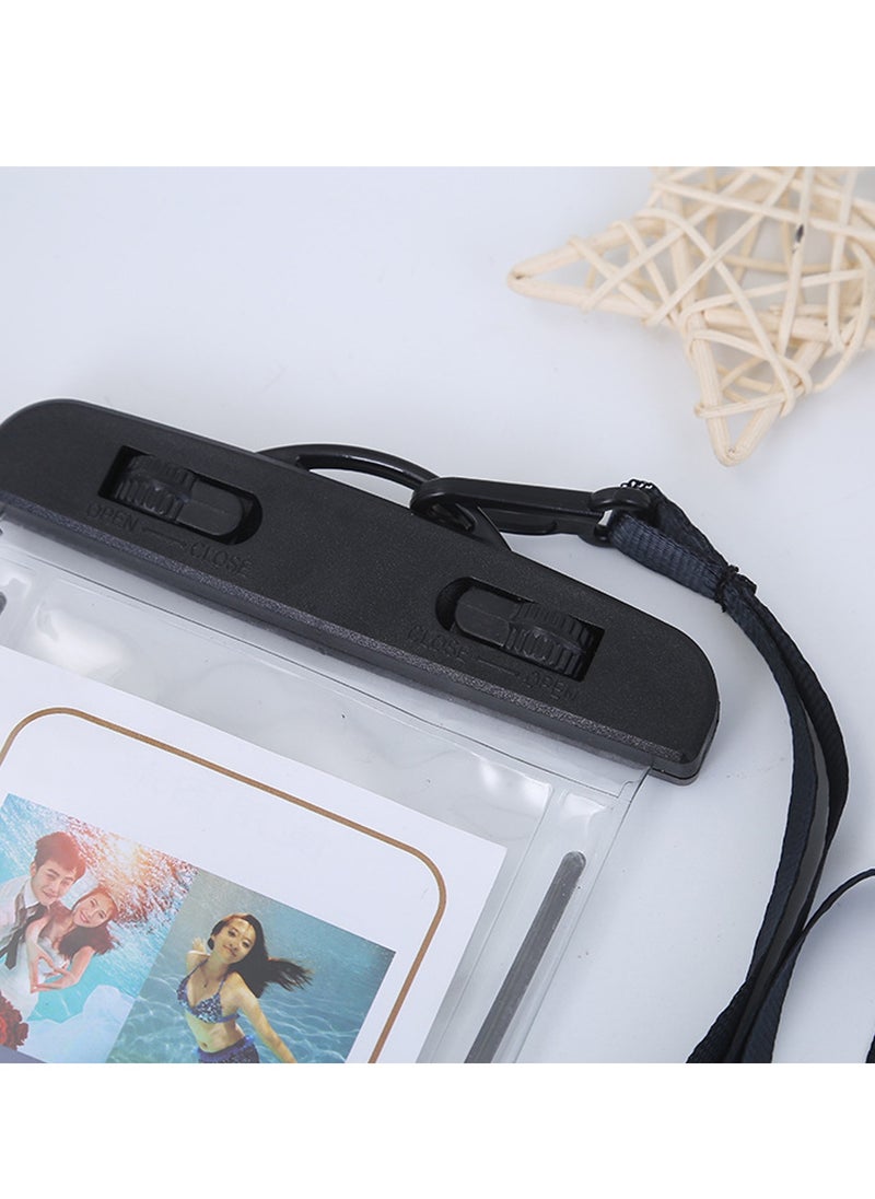 Generic Universal Waterproof Case, Waterproof Cell Phone Dry Bag Compatible for Phone up to 6.7" diagonal, Underwater Phone Pouch for Beach Travel (2 Pack，Black)  - Image 5