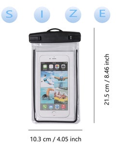 Generic Universal Waterproof Case, Waterproof Cell Phone Dry Bag Compatible for Phone up to 6.7" diagonal, Underwater Phone Pouch for Beach Travel (2 Pack，Black)  - Image 2