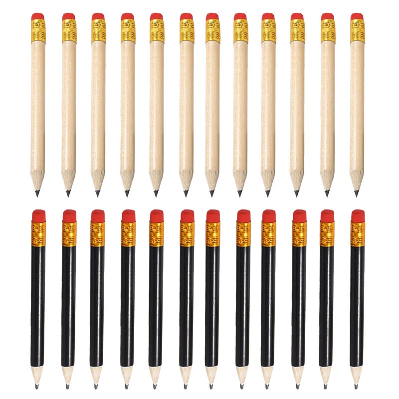 Dancepanda Golf Pencils Bulk,Pre Sharpened Pencils, Mini mall Pencils,Baby Shower Pencils Bridal Shower Pencils Half Pencils(24Pcs) - Image 1