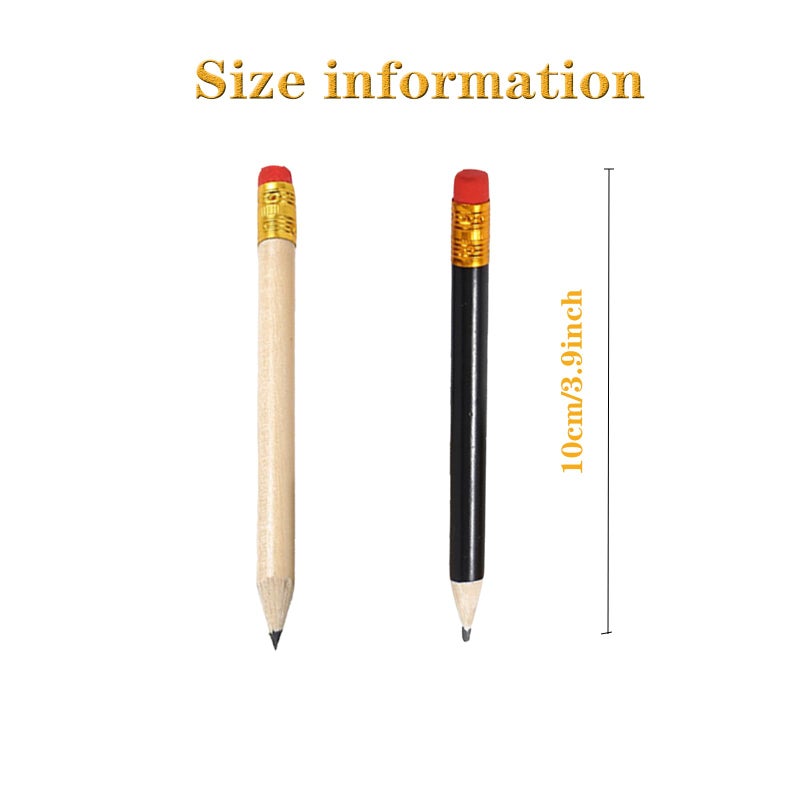 Dancepanda Golf Pencils Bulk,Pre Sharpened Pencils, Mini mall Pencils,Baby Shower Pencils Bridal Shower Pencils Half Pencils(24Pcs) - Image 2