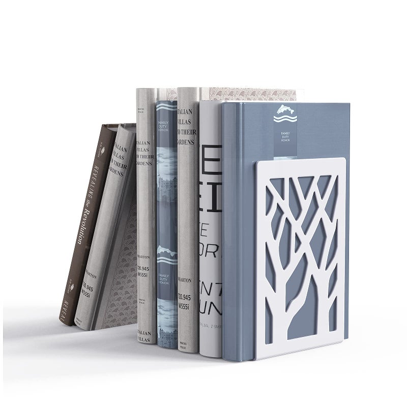 BookEnds Decorative Metal Heavy Duty Book End Supports for Bookrack Desk