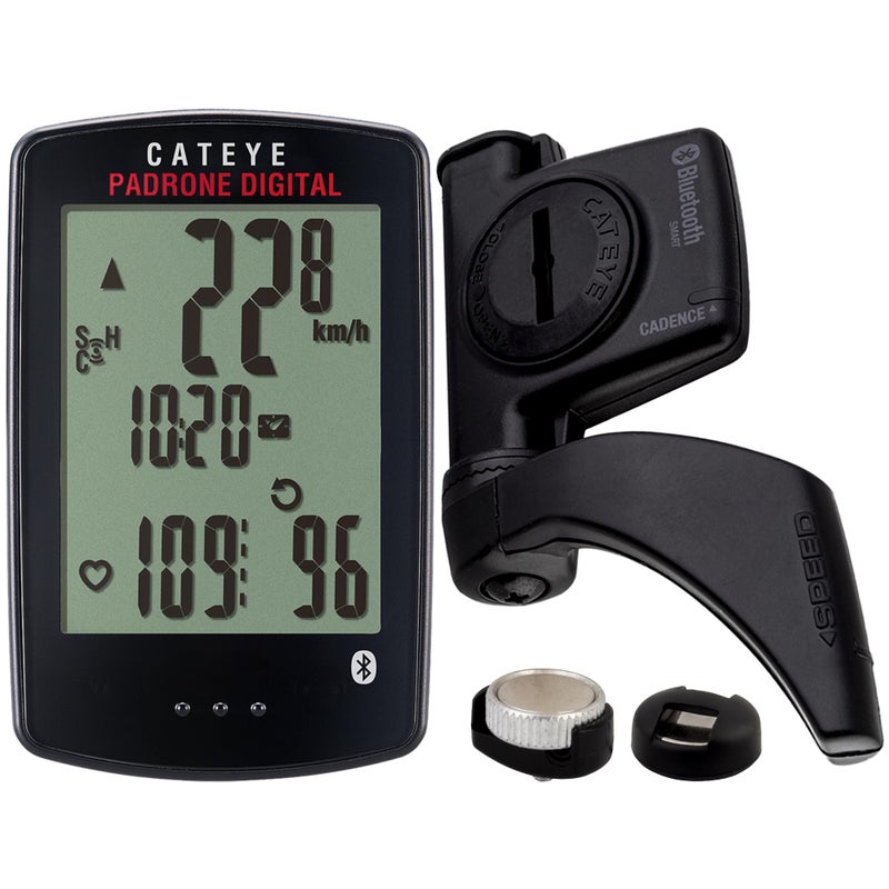 CATEYE Padrone Digital Bluetooth Cycling Computer IPX8 Waterproof Wireless Bike Speedometer Bluetooth Heart Rate Speed Cadence Compatible For Road MTB Gravel Bikes Smartphone App Ride Upload - Image 2