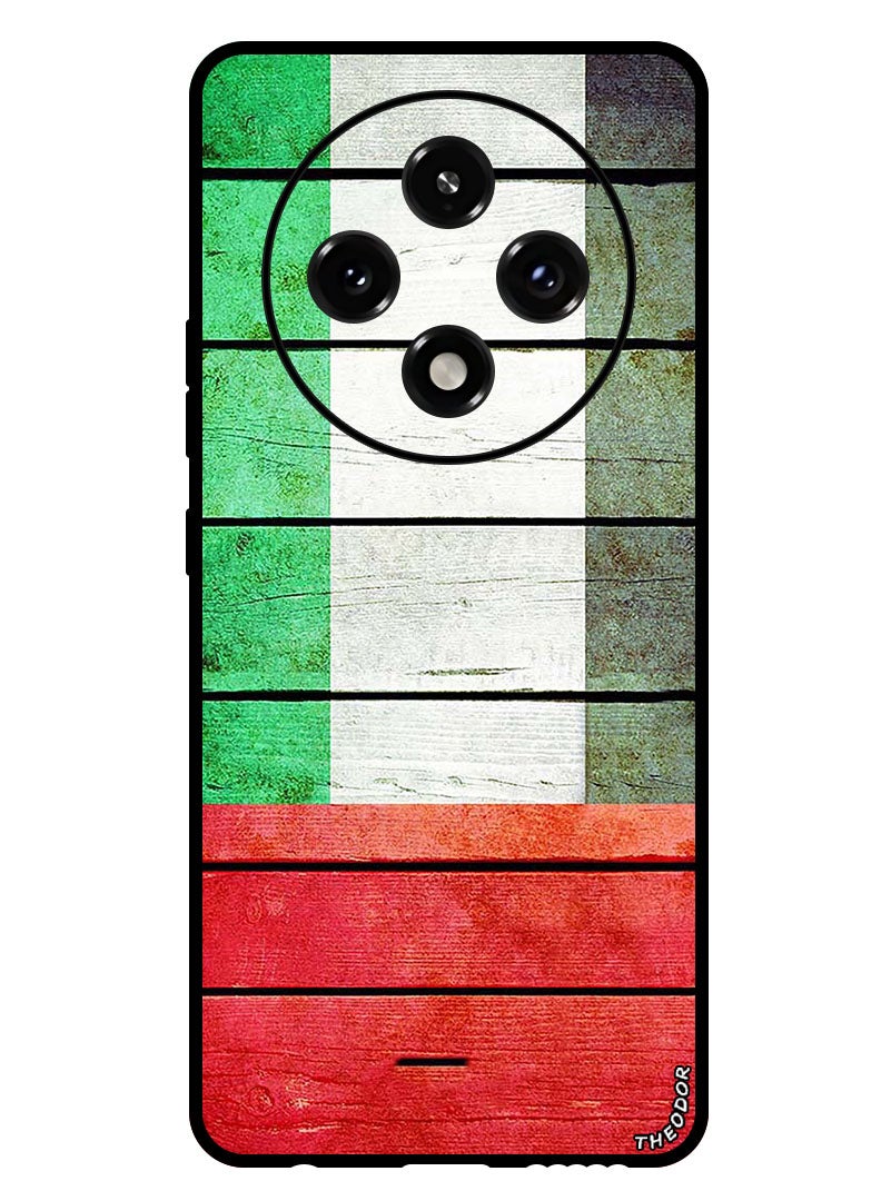 Theodor Protective Case Anti Scratch Shock Proof Bumper Cover For Oppo A3 Pro Wood Plank - Image 1