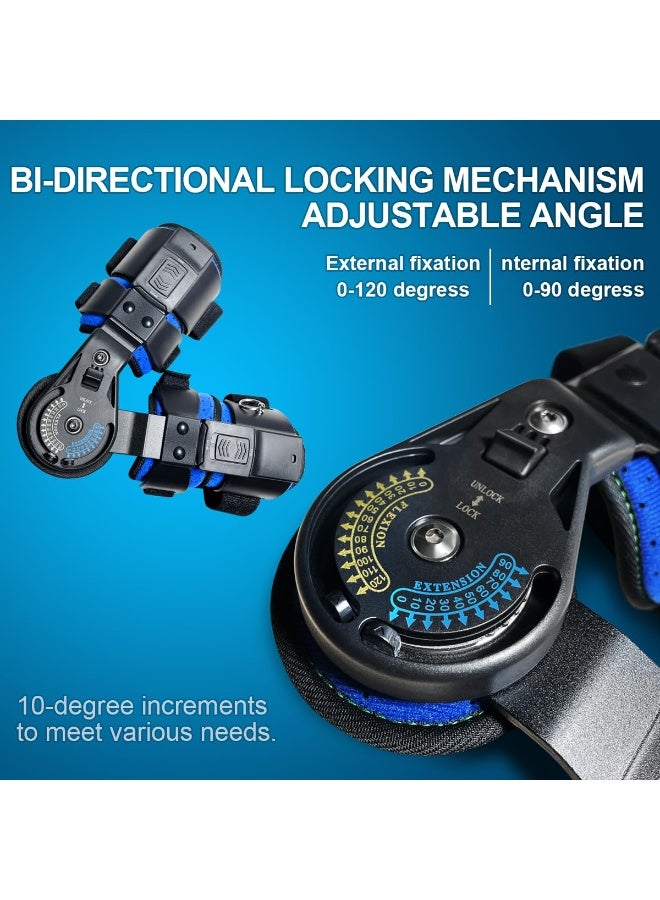 دعامة كوع مفصلية مع حزام كتف - جبيرة قابلة للتعديل لدعم تمديد الكوع والتعافي بعد الجراحة أو إصابات الذراع (يمين) - Image 4