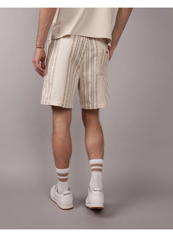 American Eagle - AE Flex 8" Lived-In Linen-Blend Trekker Short - Image 1