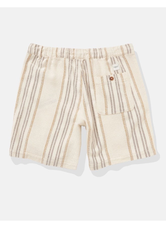 American Eagle - AE Flex 8" Lived-In Linen-Blend Trekker Short - Image 1