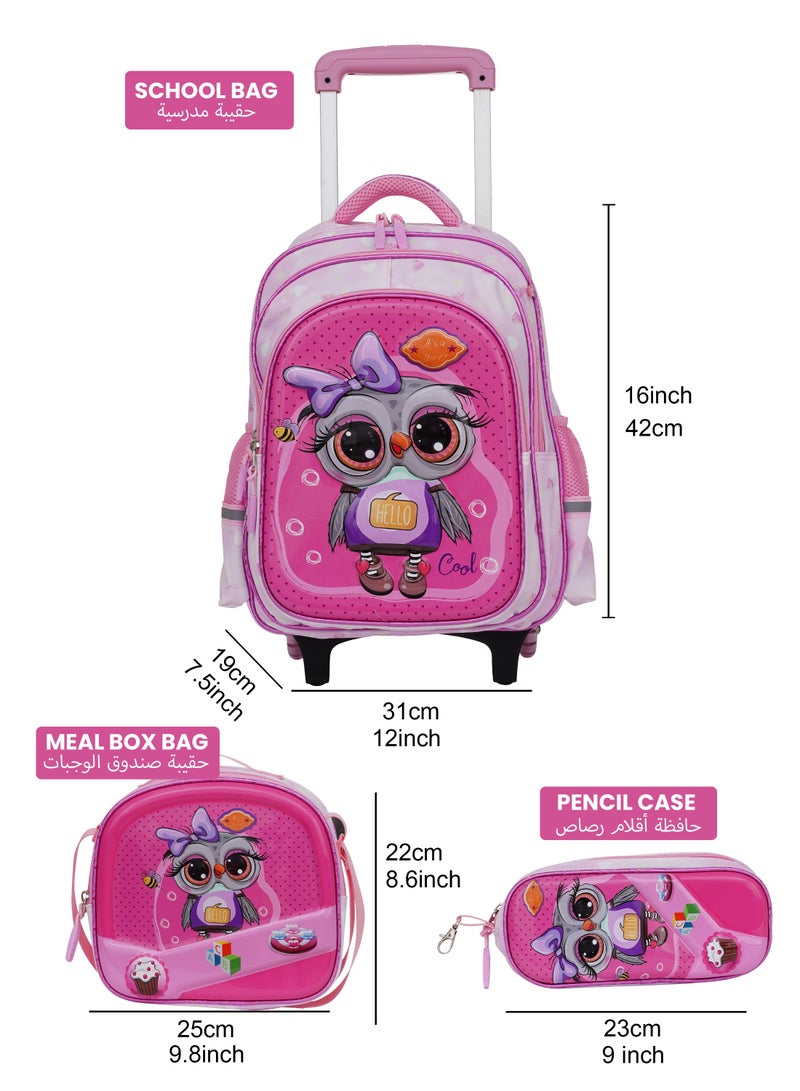 بارا جون حقيبة مدرسية باراجون كيدي جو بشخصيات - وردي - Image 4