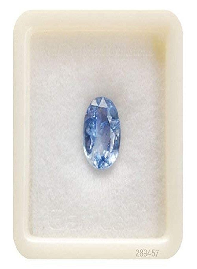 GEMS RIVER Neelam Stone 4.25 Carat Original Ceylon Mined Certified Natural Blue Sapphire Gemstone - Image 2