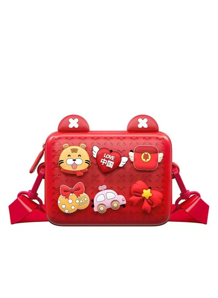 GULFLINK Kids Bags Children Shoulder Bags Girls Purse for Toys Cameras Red  - Image 1