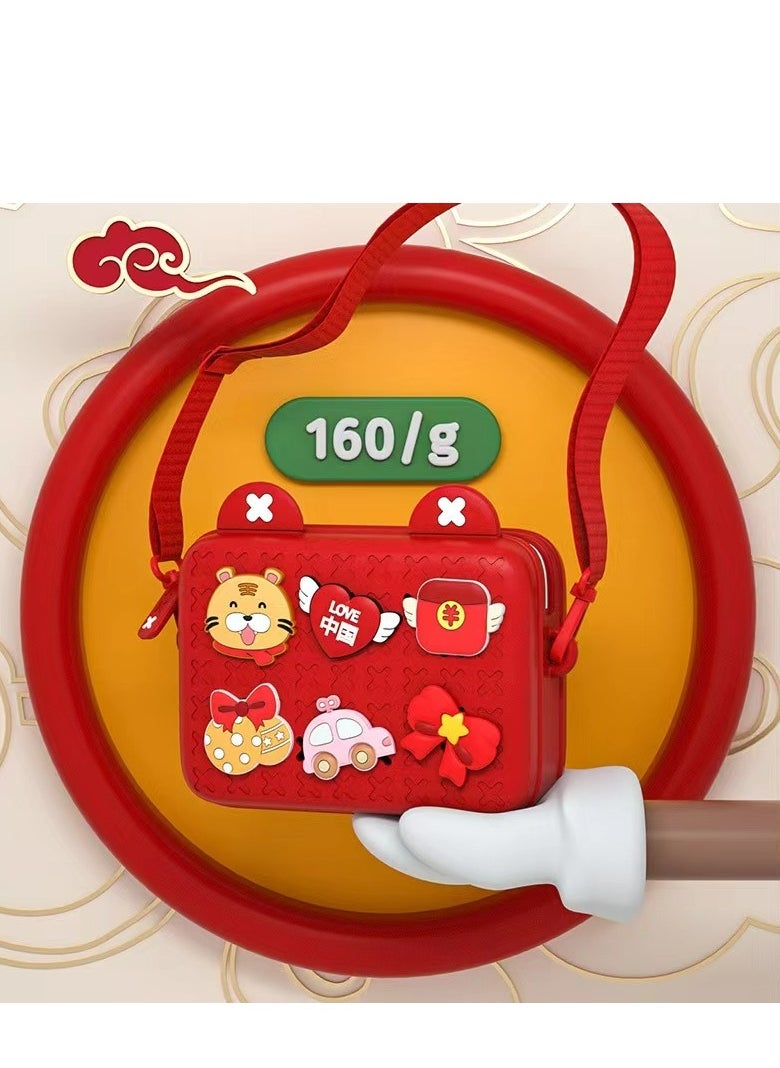 GULFLINK Kids Bags Children Shoulder Bags Girls Purse for Toys Cameras Red  - Image 2
