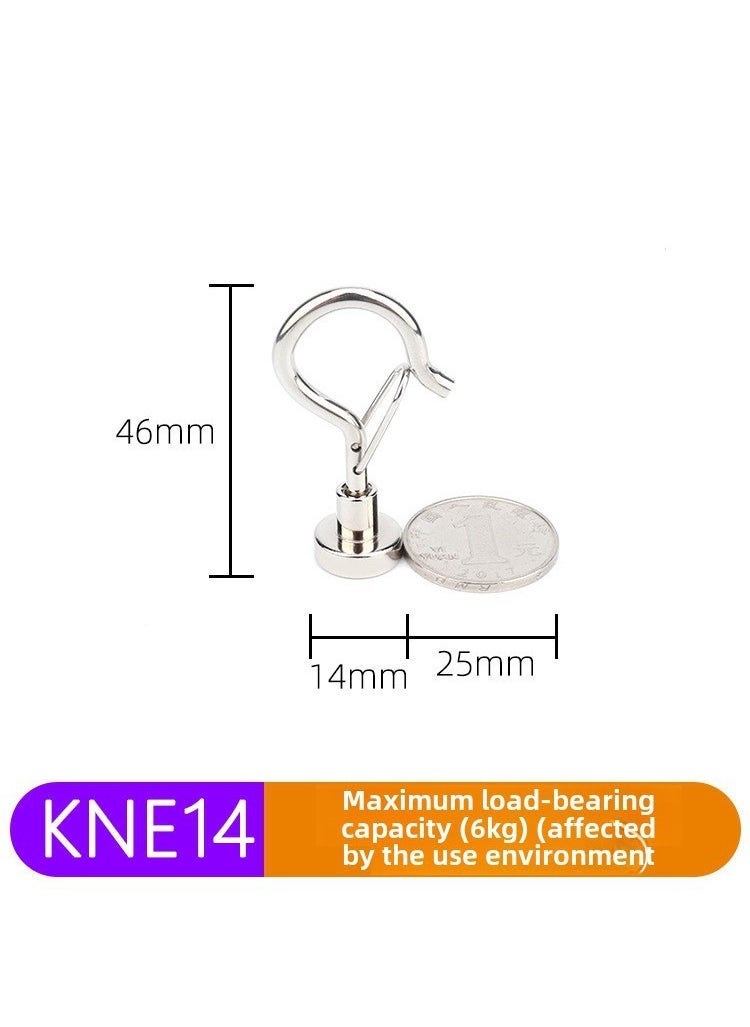 Neodymium Iron Boron Magnetic Hooks E-Type Notch KNE14 (buckle type)