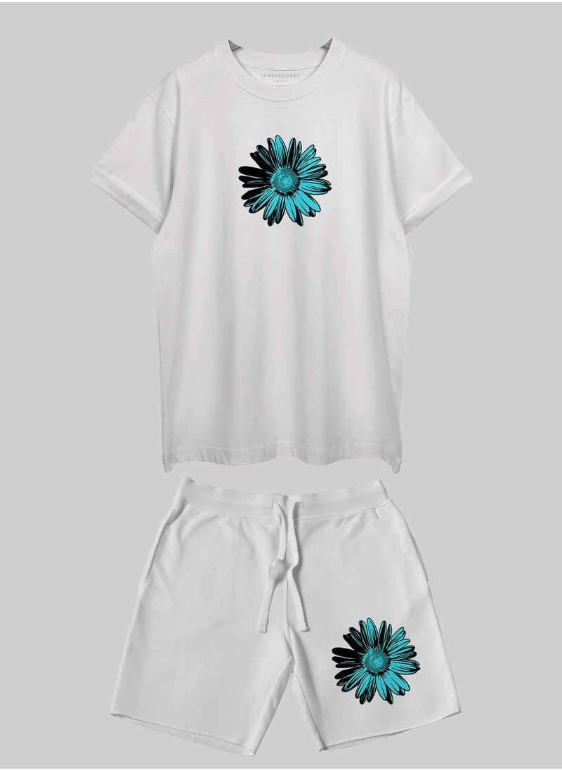 THREADCURRY THREADCURRY EXPOSED Printed Co-ord Set for Men - Half Sleeve Oversized T-Shirt and Shorts  - Image 3