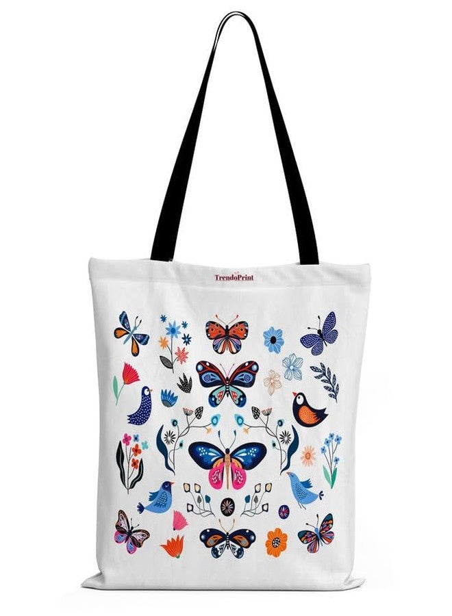 TrendoPrint Shopping/Grocery Bag, Multi-Purpose Bag, Sturdy Canvas Bag With 15Kgs Capacity Tote Bag For Women, College Bag For Girls (BTBN01) - Image 1
