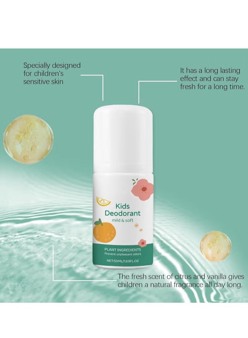 wiieey Natural Deodorant for Kids & Teens, Aluminum Free, Alcohol-Free, Paraben Free, 24 Hr Odor Protection, Clean Fresh Scent, Kids & Tweens, Hypoallergenic Deodorant 50ml - Image 3