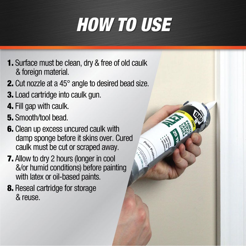 Alex داپ أكريليك لاتكس كاوتش أليكس، أبيض، 10.1 أونصة (7079818670) - Image 3