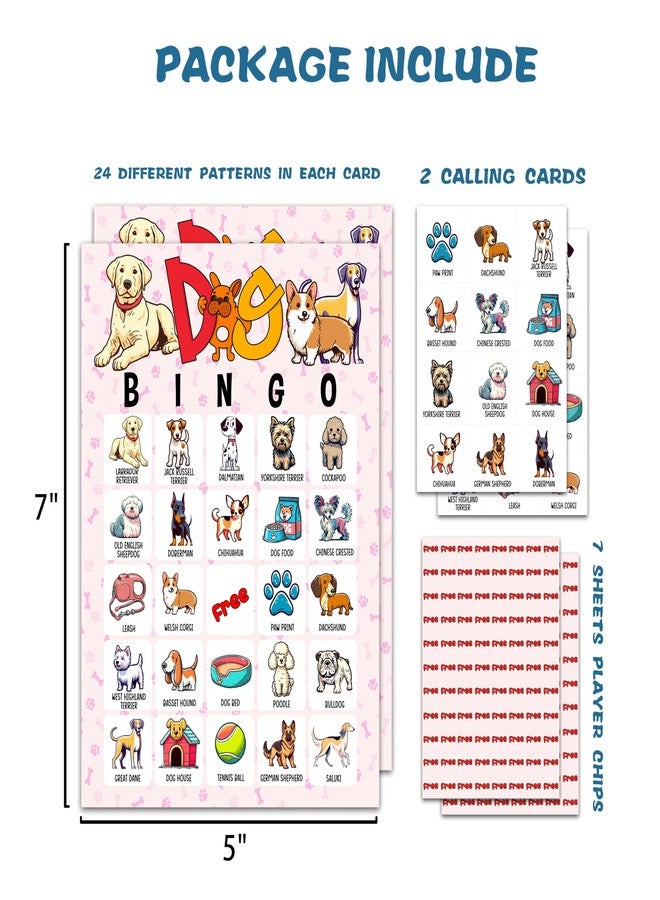 OZTEMETY Dog Bingo Card Game for Adults - Puppy Party Supplies, Favors, Pawty Decorations, Dog Lovers Gift - 24 Players, C07 - Image 3