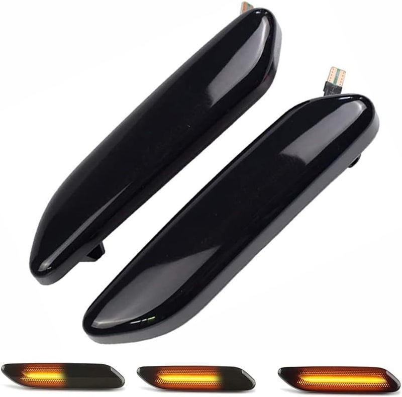 csslyzl Sequential LED Side Marker Light Turn Signal Blinker Lamp for Mini Cooper R60 R61 (2011-2016) - Smoked Lens - Image 1