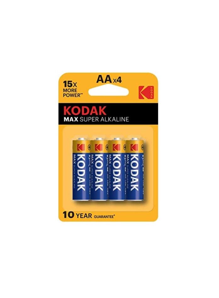كوداك بطارية قلوية 4 قطع AA ماكس - Image 1