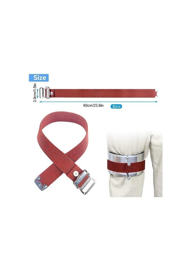 Drywall Stilt Replacement Part Stilts Straps, Leg Band Straps, Nylon Adjustable Leg Fixation Strap Kit, for Street Performance, Home Improvement, High Wall Painting,  for Street Parades(2PCS)  - Image 5
