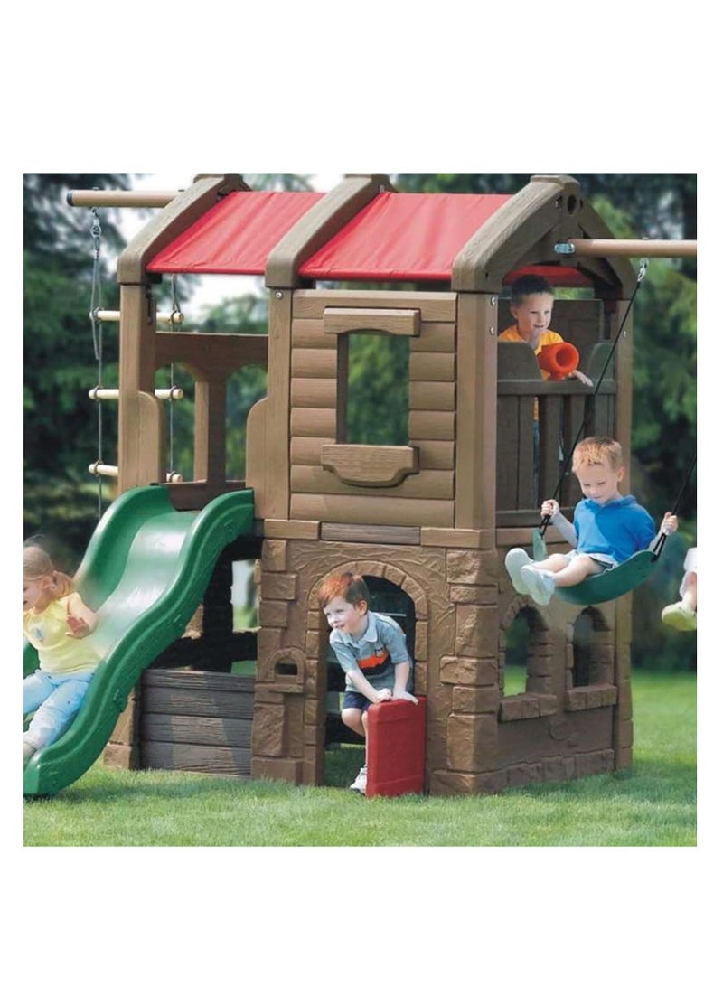 Myts Thrilling Summit Kids Pro Slide, Swings, and Climbing Wall - Image 3