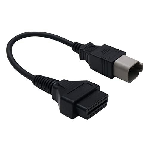 XTPTFABS 6 pin to CAN OBD2 OBDII Diagnostic Tool Cable Adapter Obd2 Motorcycle Adapter Compatible with BRP Moto ATV UTV Motorcycle Bike Clut - Image 1